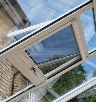 The Phantom Serene fly screen fitted to a velux window