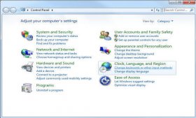 Windows 7 Control Panel